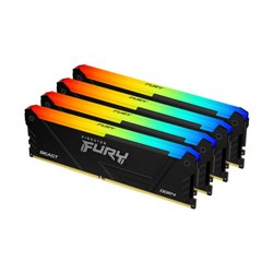 Kingston Technology FURY Beast RGB módulo de memoria 128 GB 4 x 32 GB DDR4 2666 MHz