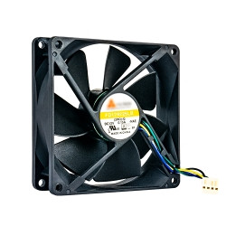 QNAP FAN-9CM-T01 ventilador de PC Universal 9,2 cm Negro