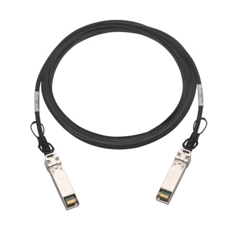 QNAP CAB-DAC50M-SFPP cable de fibra optica 5 m SFP+ Negro