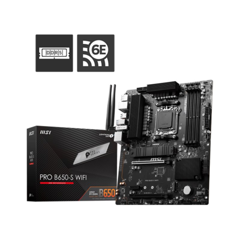 MSI PRO B650-S WIFI placa base AMD B650 Zócalo AM5 ATX