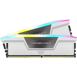 MEMORIA CORSAIR DDR5 64GB 2X32GB PC5600 VENGEANCE RGB BLANCA CMH64GX5M2B5600C40W