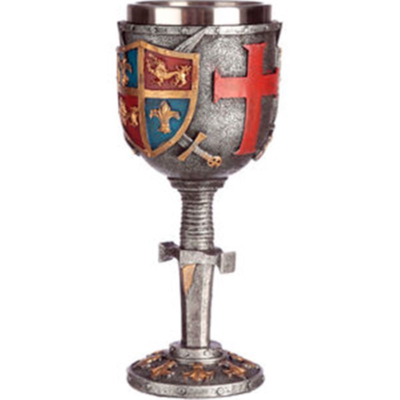 COPA ESCUDO Y ESPADA MEDIEVAL