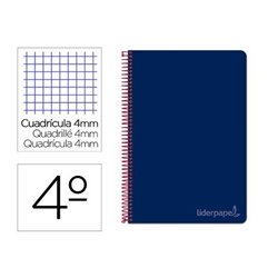 CUADERNO ESPIRAL A5 75GR 80H CUADROS 4MM