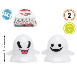 FANTASMA 6 CM LUZ 2 ST.