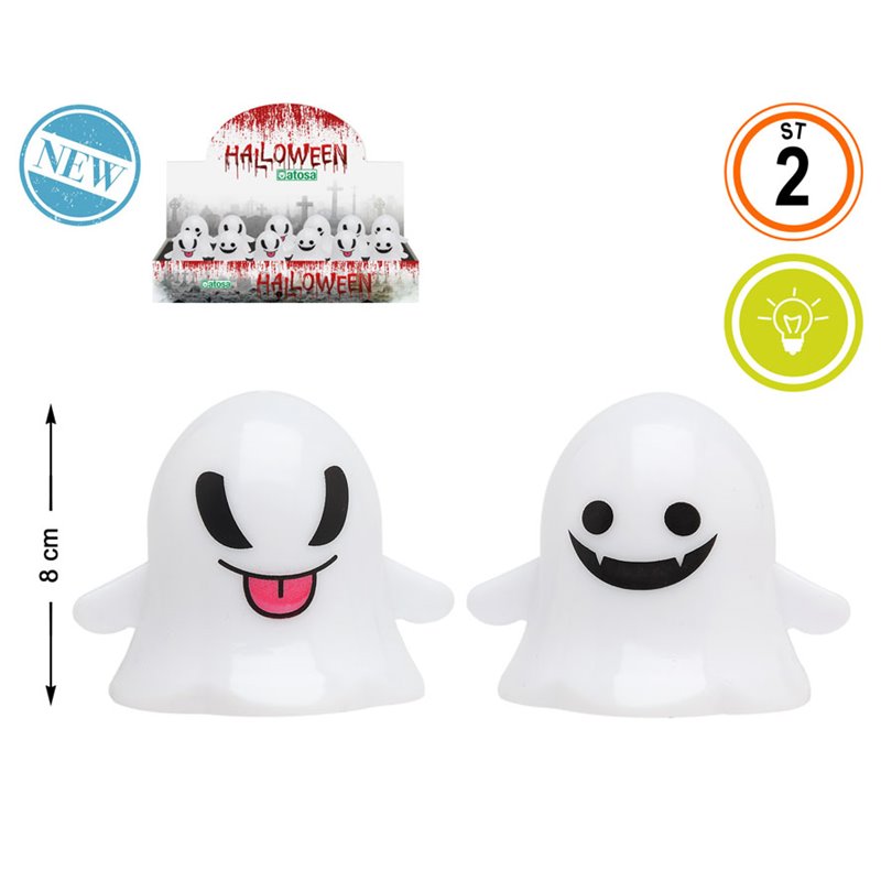 FANTASMA 6 CM LUZ 2 ST.