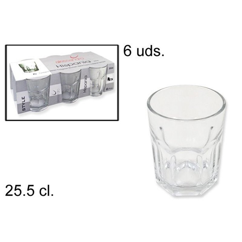 VASOS HISPANIA  x6 - 25.5 CL