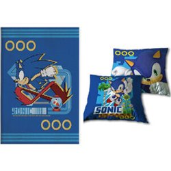 SET MANTA POLAR + COJIN SONIC THE HEDGEHOG