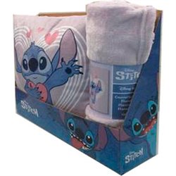 SET MANTA CORALINA + COJIN STITCH DISNEY