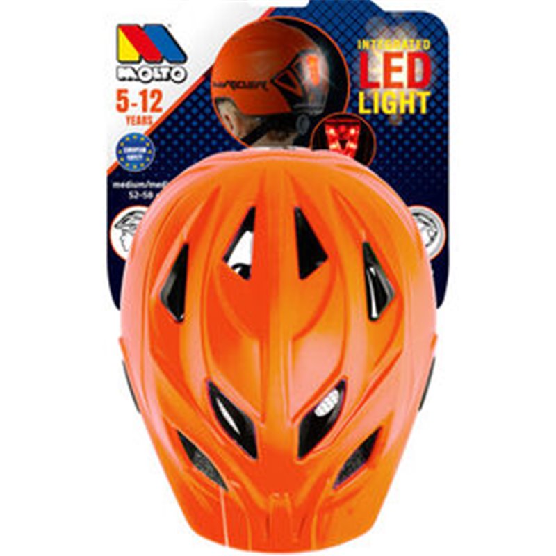 CASCO SEGURIDAD CON LUZ INFANTIL