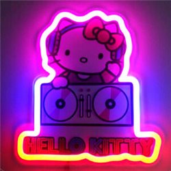 LAMPARA MURAL NEON NEON HELLO KITTY