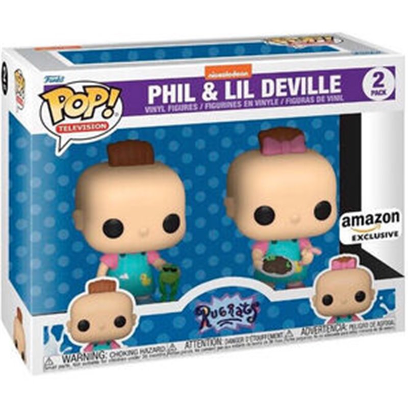 BLISTER 2 FIGURAS POP RUGRATS PHIL & LIL EXCLUSIVE