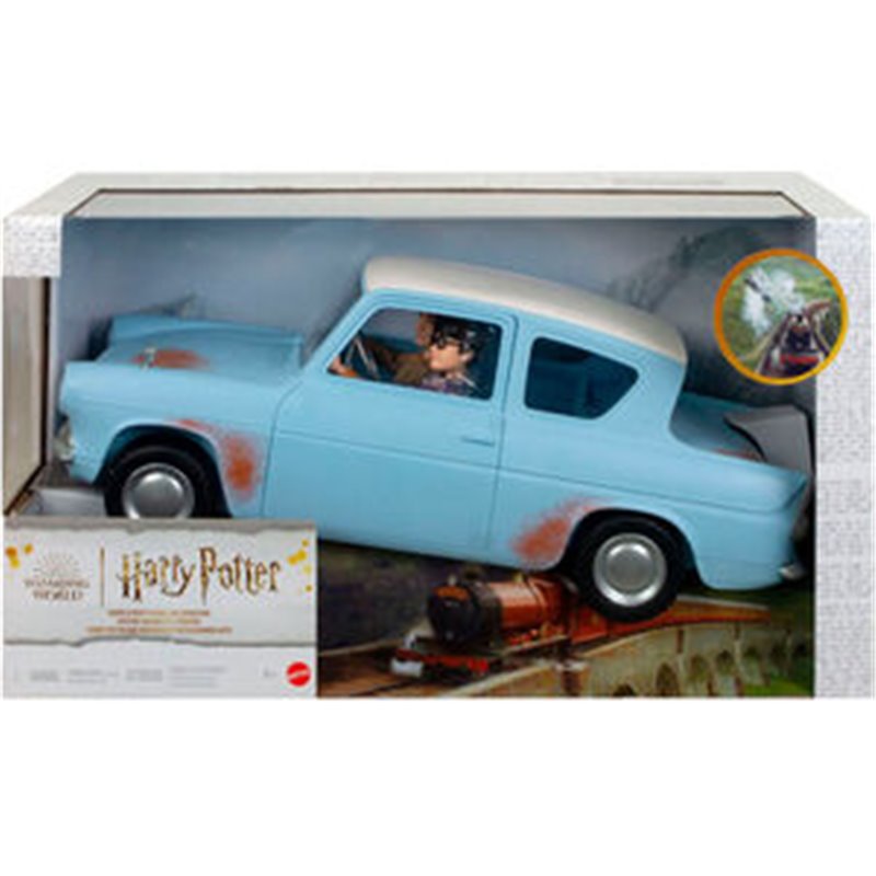 COCHE VOLADOR + FIGURAS HARRY RON HARRY POTTER