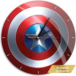 RELOJ PARED CAPITAN AMERICA MARVEL