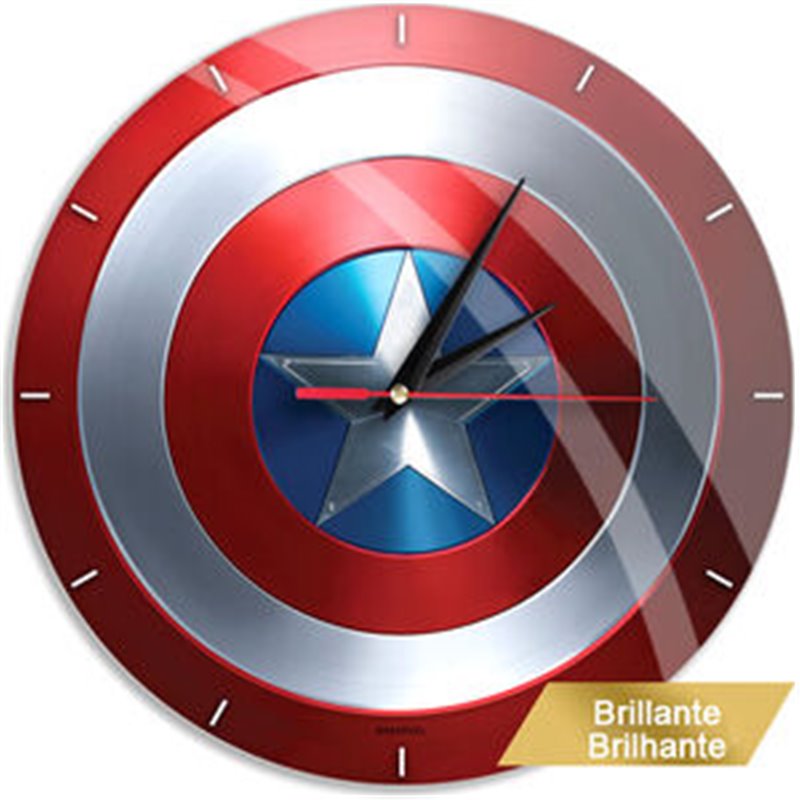 RELOJ PARED CAPITAN AMERICA MARVEL