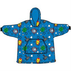 BATA SUDADERA OVERSIZE LOS VENGADORES AVENGERS MARVEL CORAL INFANTIL