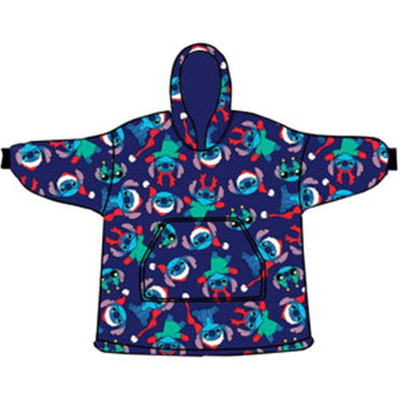 BATA SUDADERA OVERSIZE STITCH DISNEY CORAL INFANTIL