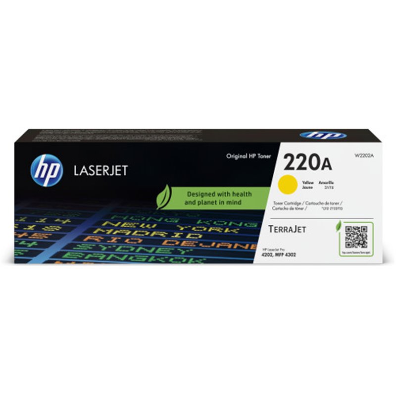 HP Cartucho de tóner Original LaserJet 220A amarillo