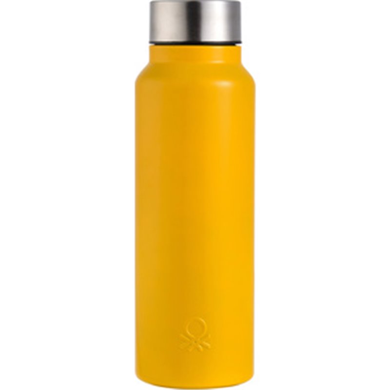 BOTELLA AGUA 750ML ACERO INOXIDABLE AMARILLO CASA BENETTON