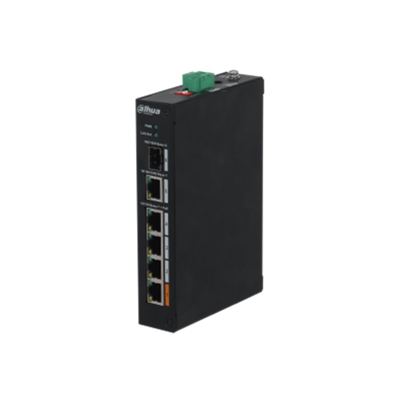 DAHUA - DH-PFS3106-4ET-60-V2 - SWITCH POE INDUSTRIAL NO GESTIONABLE 4 PUERTOS 100MBPS + 2 PUERTOS COMBO GIGABIT MODO CCTV