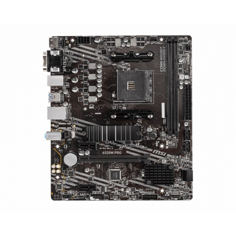 MSI A520M PRO placa base AMD A520 Zócalo AM4 micro ATX