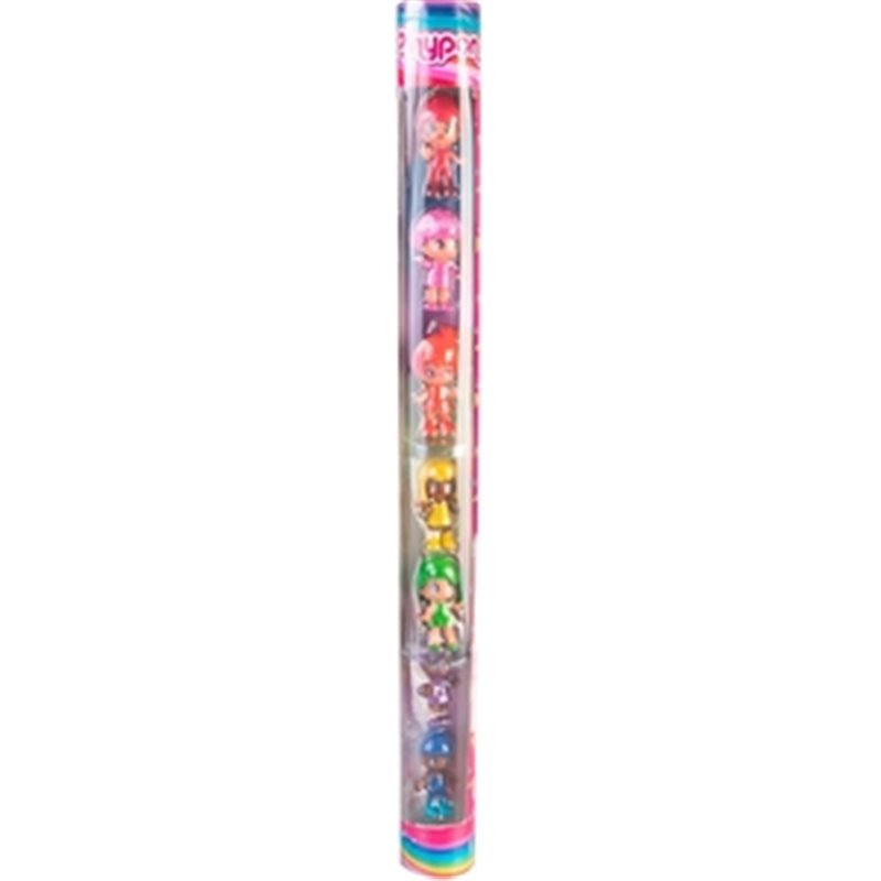 PINYPON TUBO RAINBOW CON 7 FIGURAS