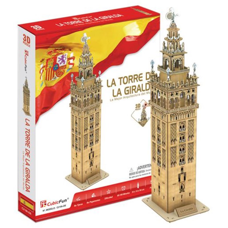 3D PUZZLE LA GIRALDA 55 PCS