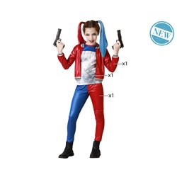 DISFRAZ ARLEQUIN HALLOWEEN AZUL NIÑA INFANTIL