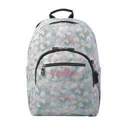 MOCHILA ESCOLAR CORAZONES PASTEL TOTTO MA04ECO001-23110-4HX