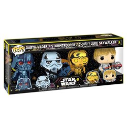 Blister 4 figuras POP Star Wars Exclusive