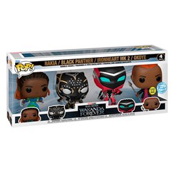 Blister 4 figuras POP Marvel Black Panther Wakanda Forever Exclusive