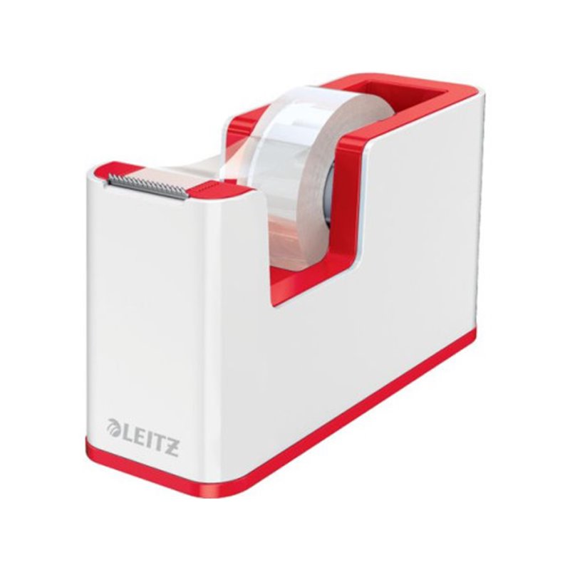 DISPENSADOR DE CINTA ADHESIVA LEITZ WOW DUAL, ROJO/BLANCO LEITZ 53641026