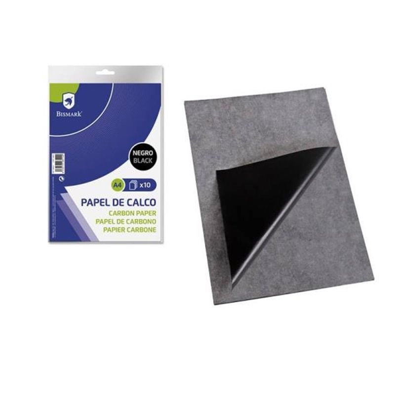 PAPEL DE CALCO A4 x 10 NEGRO PAPEL CARBONO