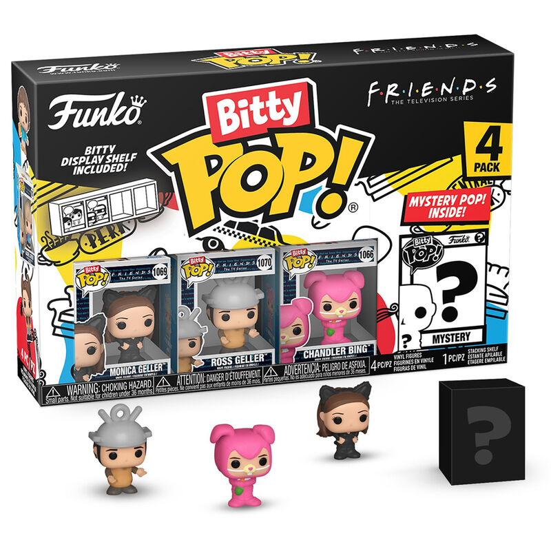 Blister 4 figuras Bitty POP Friends Monica as Catwoman