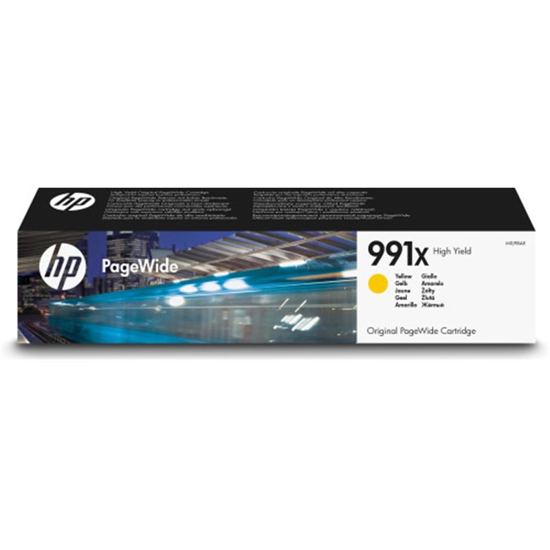 HP Cartucho Original PageWide 991X de alta capacidad amarillo