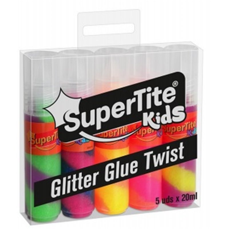 GLITTER GLUE TWIST 5udsx20ml