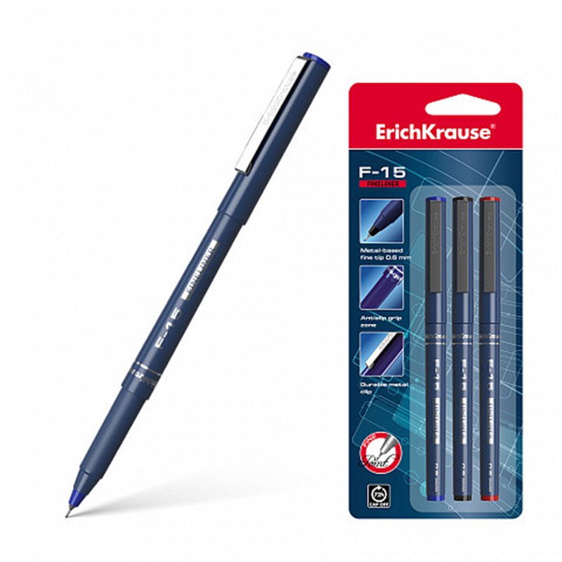 BOLÍGRAFO DE TRAZO FINO ERICHKRAUSE F-15, TINTA COLOR: AZUL ERICH KRAUSE 37065