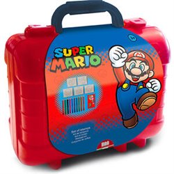 MALETIN PAPELERIA SUPER MARIO BROS 19PZS