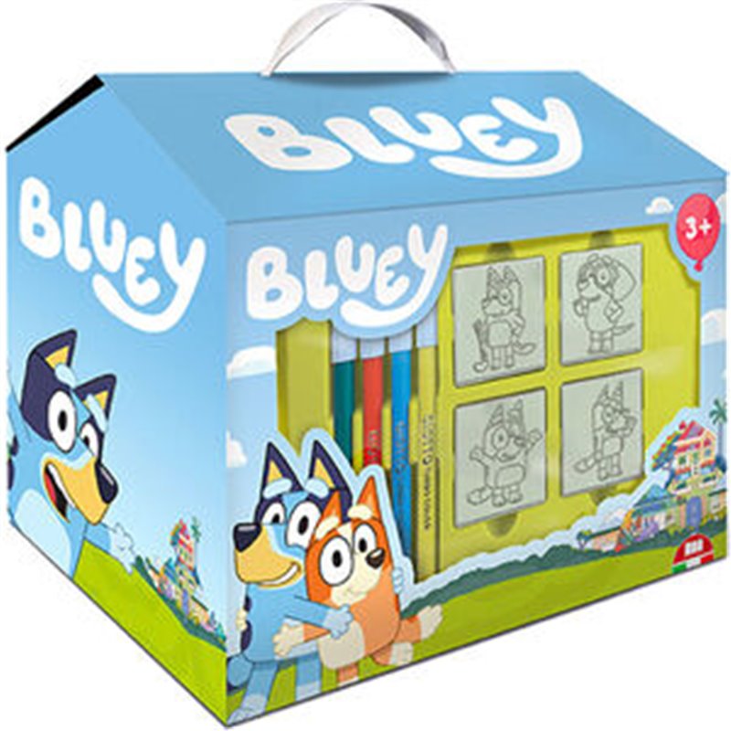 SET PAPELERIA CASA BLUEY 20PZS