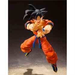 FIGURA SON GOKU SAIYAN RAISED ON EARTH DRAGON BALL 14CM