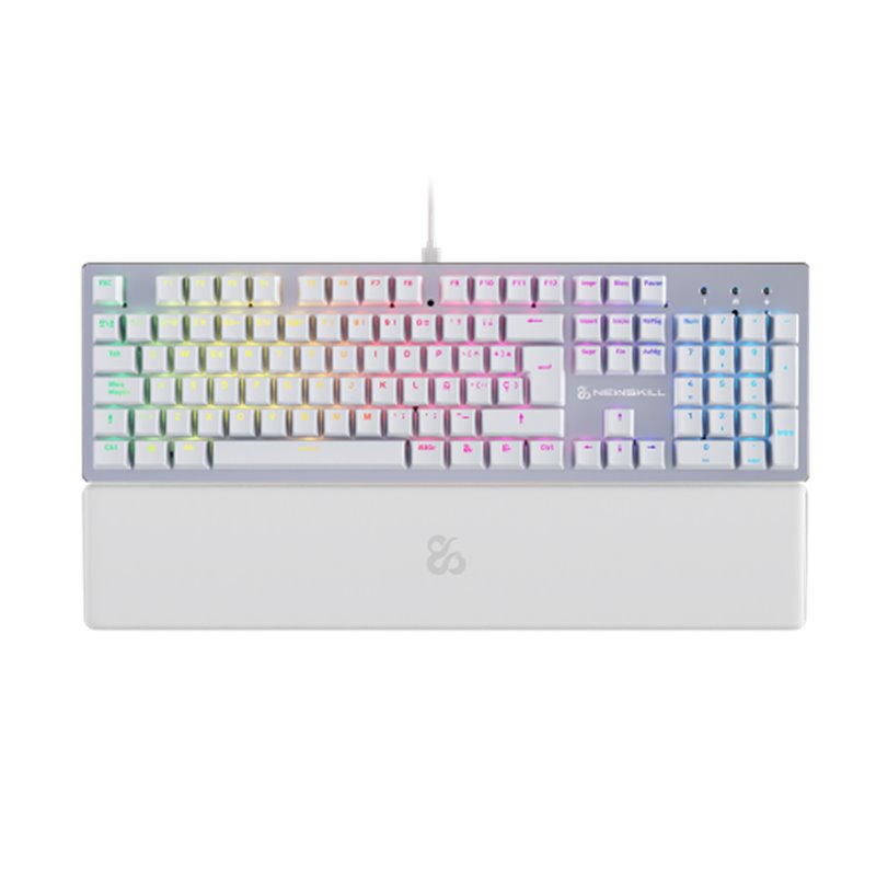 Newskill Gaming NS-KB-SERIKEV2 teclado USB QWERTY Español Blanco