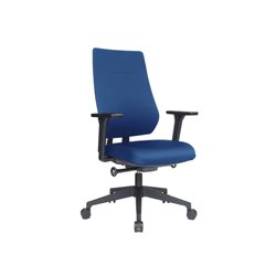 SILLA DE OFICINA SINCRO CON AJUSTE ADAPTATIVO DEL RESPALDO. COLOR AZUL/NEGRO ROCADA 934-3