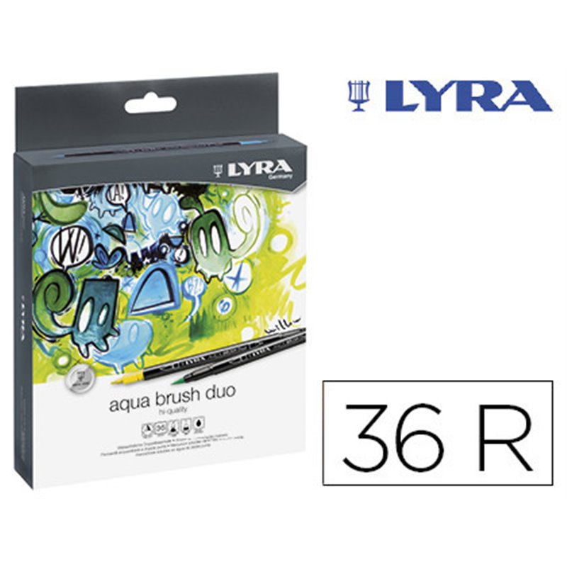 ESTUCHE 36 UDS LYRA AQUA BRUSH DUO  LYRA L6521360