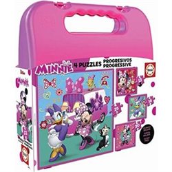 MALETIN CON 4 PUZZLES MINNIE MOUSE "ME TIME"