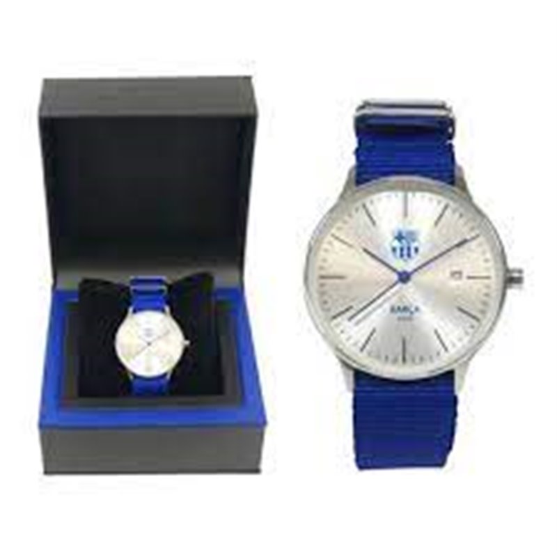 RELOJ WATCH FUTBOL CLUB BARCELONA AZUL HOMBRE