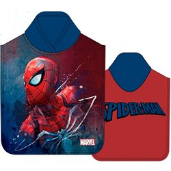 Poncho toalla Spiderman Marvel microfibra