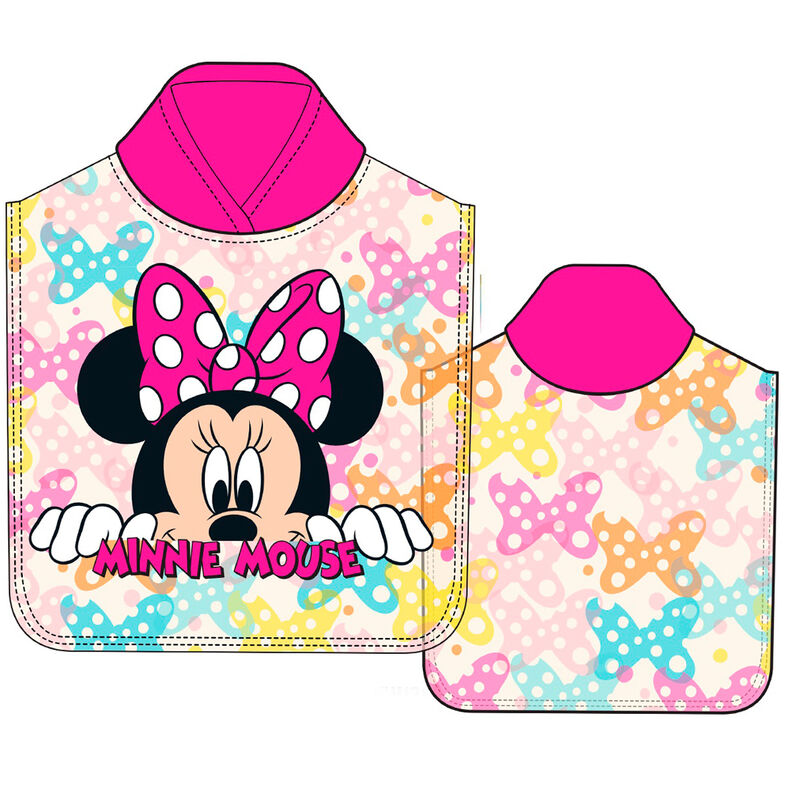 Poncho toalla Minnie Disney microfibra