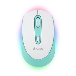 RATON OPTICO WIRELESS NGS SMOG MINT-RB BLANCO