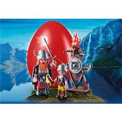 VIKINGOS CON ESCUDO PLAYMOBIL