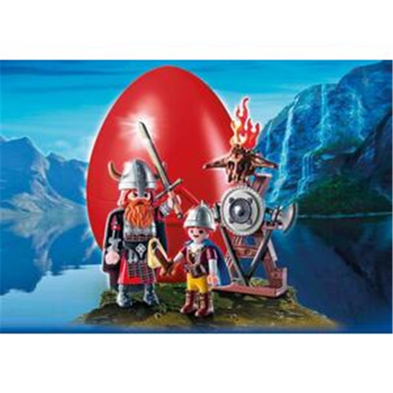 VIKINGOS CON ESCUDO PLAYMOBIL