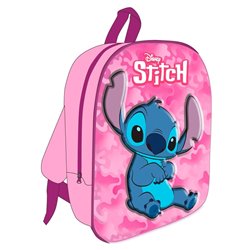 Mochila 3D Stitch Disney 30cm